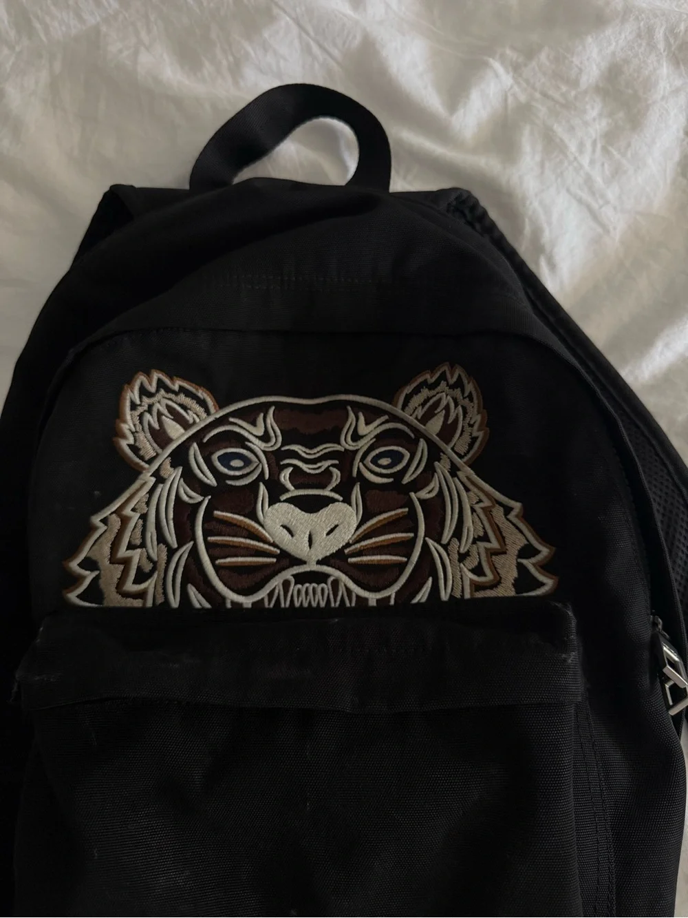 KENZO PARIS Black Backpack with Tiger Logo